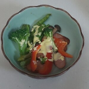 ５種の野菜とベーコンのオーブン焼き